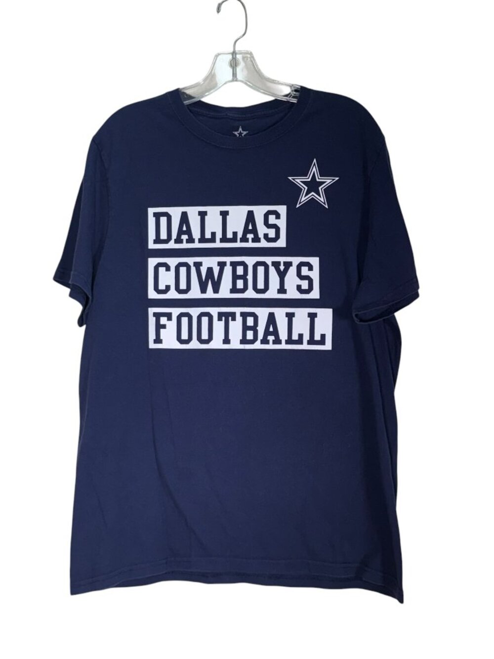 DALLAS COWBOYS Authentic T-Shirt 100% Cotton Men's Large